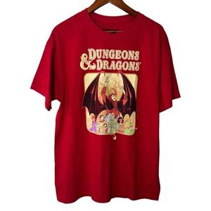 Dungeons & Dragons Red Tshirt Size Large